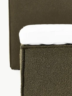 Bouclé boxspring bed Lennon