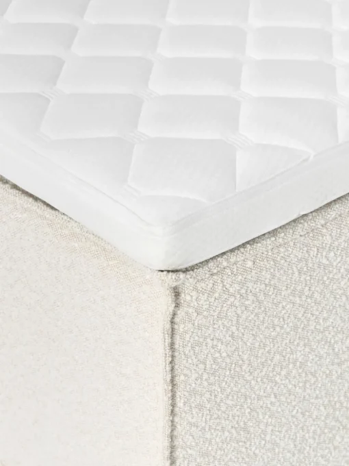 Bouclé boxspring bed Lennon