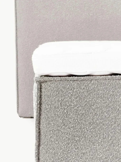 Bouclé boxspring bed Lennon