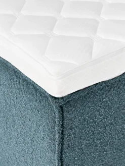 Bouclé boxspring bed Lennon