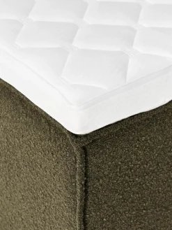 Bouclé boxspring bed Lennon