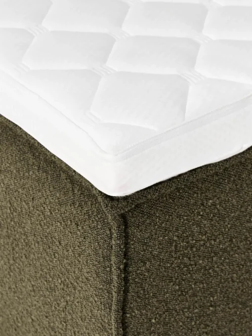 Bouclé boxspring bed Lennon