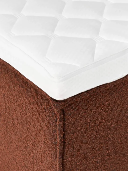Bouclé boxspring bed Lennon