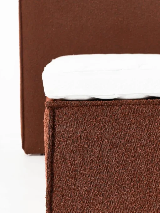 Bouclé boxspring bed Lennon