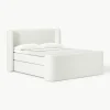 Bouclé boxspring bed Perla