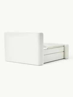 Bouclé boxspring bed Perla