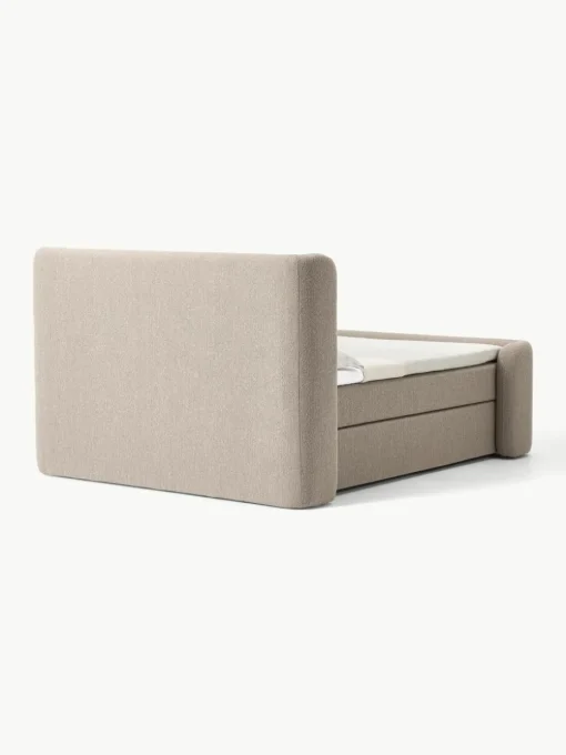 Bouclé boxspring bed Perla