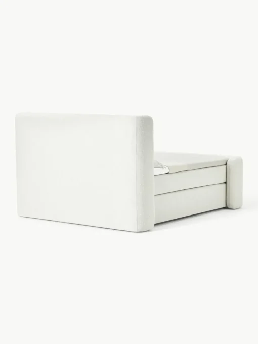 Bouclé boxspring bed Perla