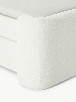 Bouclé boxspring bed Perla