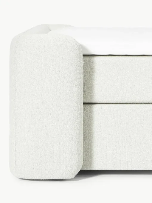 Bouclé boxspring bed Perla