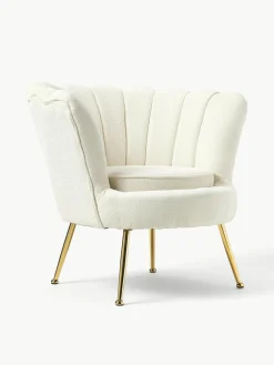 Bouclé cocktailfauteuil Oyster