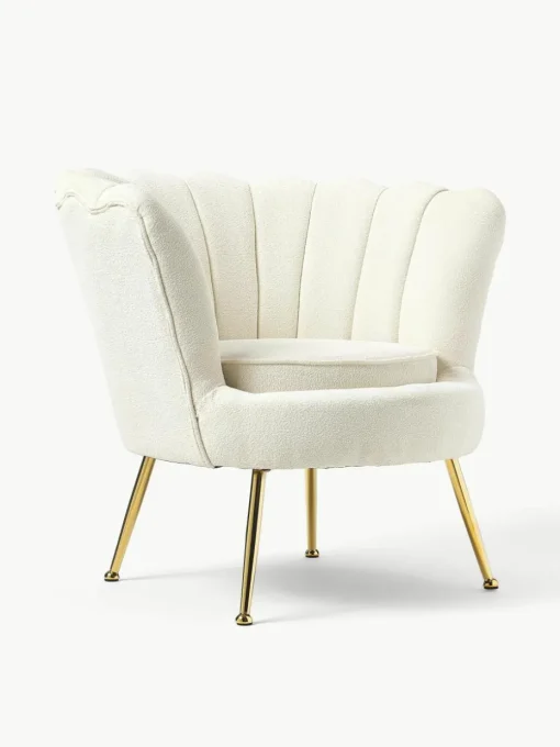 Bouclé cocktailfauteuil Oyster