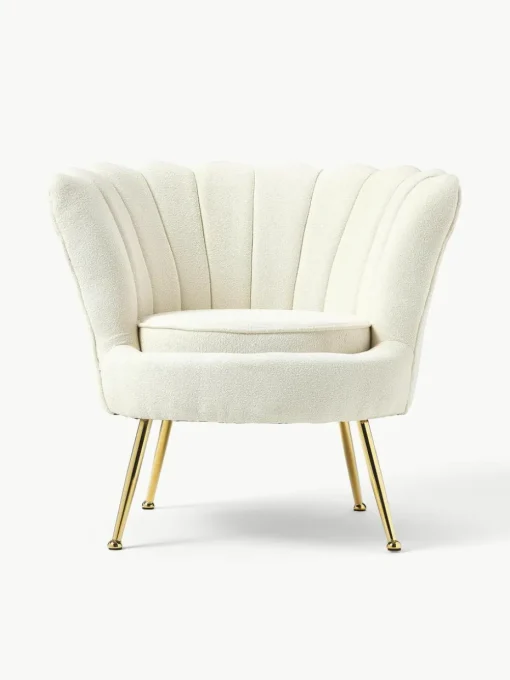 Bouclé cocktailfauteuil Oyster
