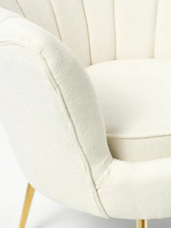 Bouclé cocktailfauteuil Oyster