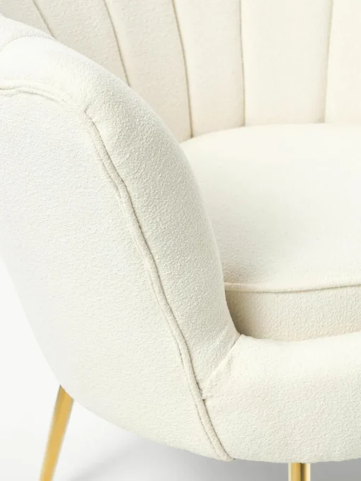 Bouclé cocktailfauteuil Oyster