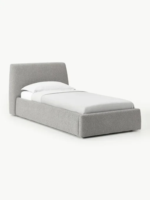 Bouclé eenpersoonsbed Cloud