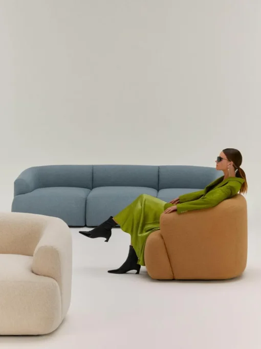 Bouclé fauteuil Sofia