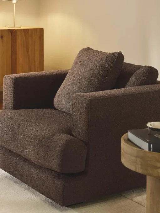 Bouclé fauteuil Tribeca