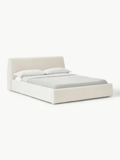 Bouclé gestoffeerd bed Cloud
