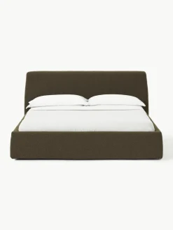 Bouclé gestoffeerd bed Cloud