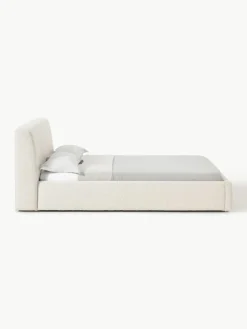 Bouclé gestoffeerd bed Cloud
