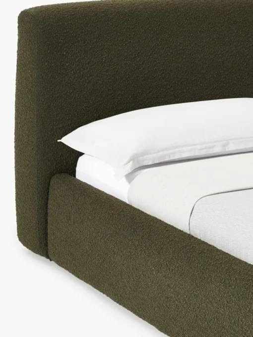 Bouclé gestoffeerd bed Cloud