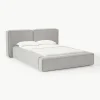 Bouclé gestoffeerd bed Lennon
