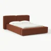 Bouclé gestoffeerd bed Lennon