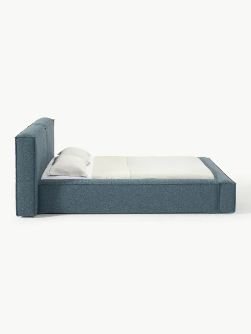 Bouclé gestoffeerd bed Lennon