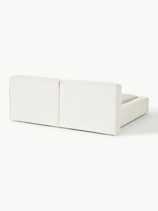 Bouclé gestoffeerd bed Lennon met opbergruimte