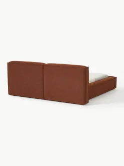 Bouclé gestoffeerd bed Lennon