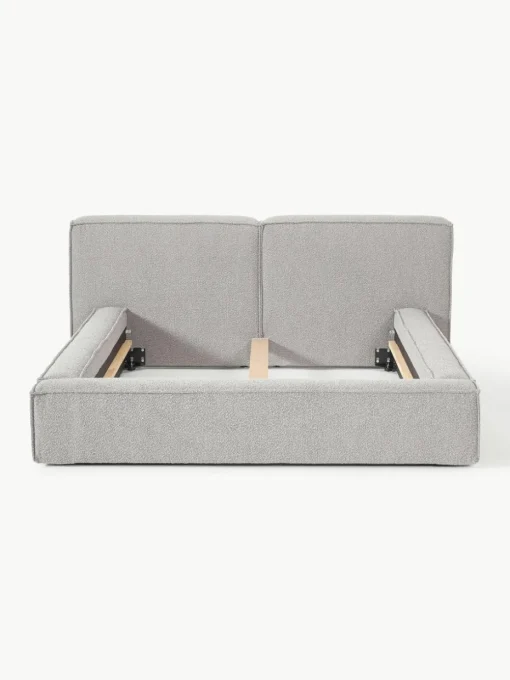 Bouclé gestoffeerd bed Lennon