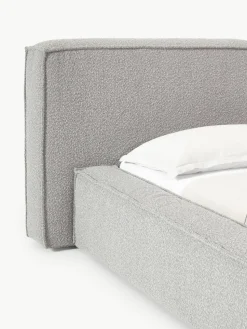 Bouclé gestoffeerd bed Lennon