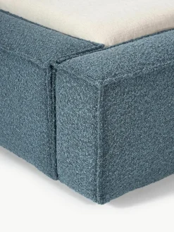 Bouclé gestoffeerd bed Lennon