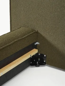 Bouclé gestoffeerd bed Lennon