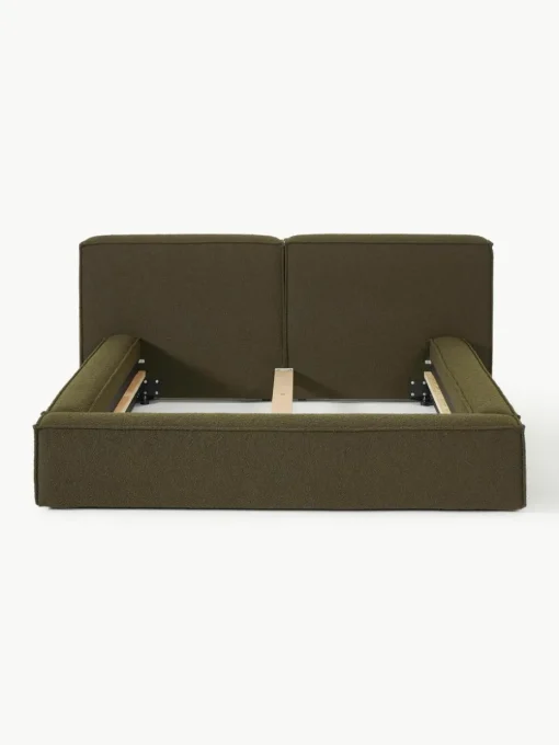 Bouclé gestoffeerd bed Lennon