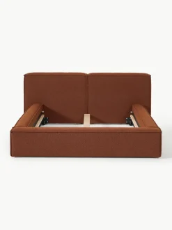 Bouclé gestoffeerd bed Lennon