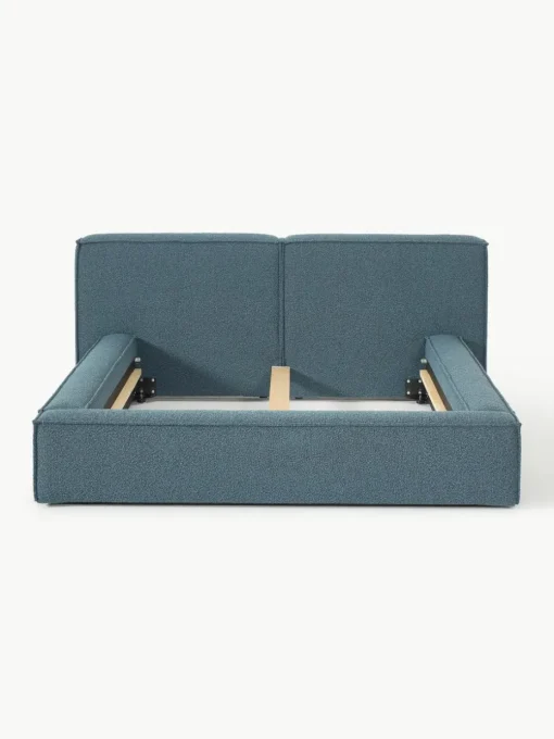 Bouclé gestoffeerd bed Lennon