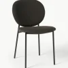 Bouclé gestoffeerde stoelen Ulrica, 2 stuks