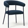 Bouclé gestoffeerde stoelen Thiago, 2 stuks