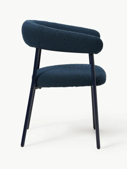 Bouclé gestoffeerde stoelen Thiago, 2 stuks