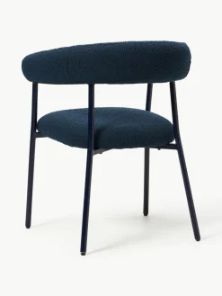 Bouclé gestoffeerde stoelen Thiago, 2 stuks