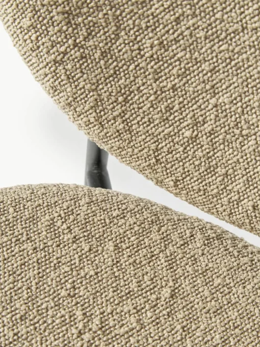 Bouclé gestoffeerde stoelen Ulrica, 2 stuks