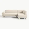 Bouclé hoekbank Lilo