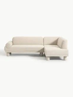 Bouclé hoekbank Lilo