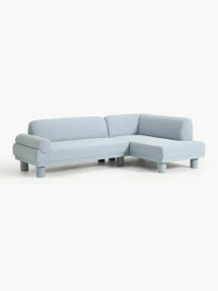 Bouclé hoekbank Lilo