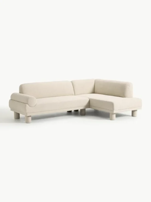 Bouclé hoekbank Lilo