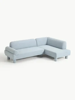 Bouclé hoekbank Lilo