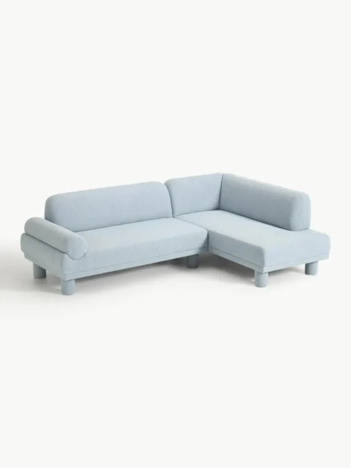 Bouclé hoekbank Lilo
