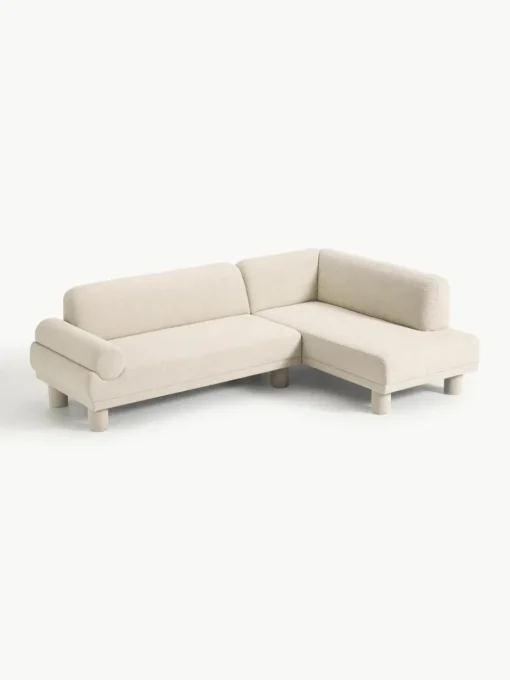 Bouclé hoekbank Lilo